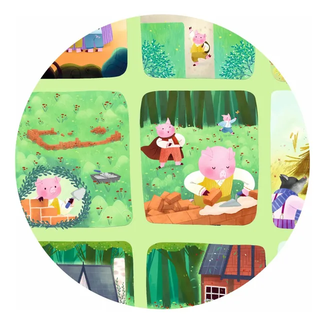 The Three Little Pigs story puzzle - 35 pieces
