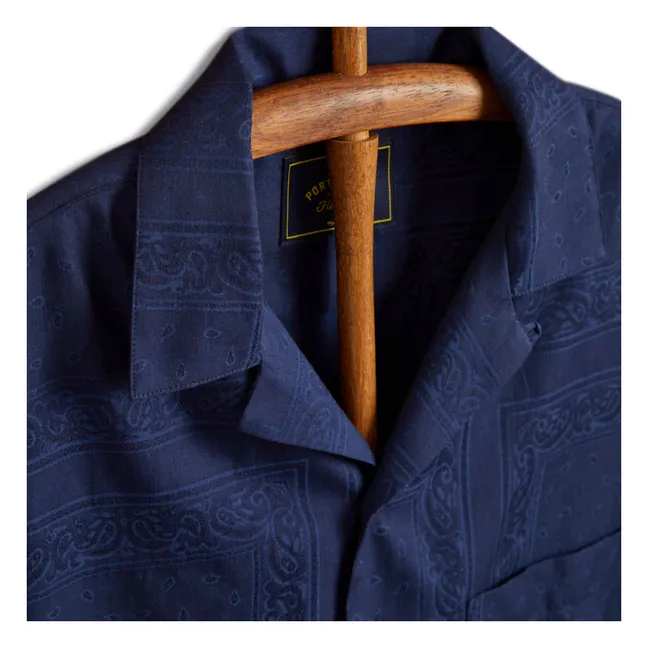 Classic Paisley blouse | Navy blue