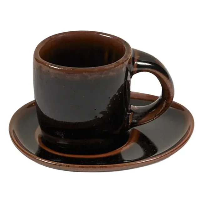 Sous-tasses Out of lines, Uncharted - Set de 2 | Marron