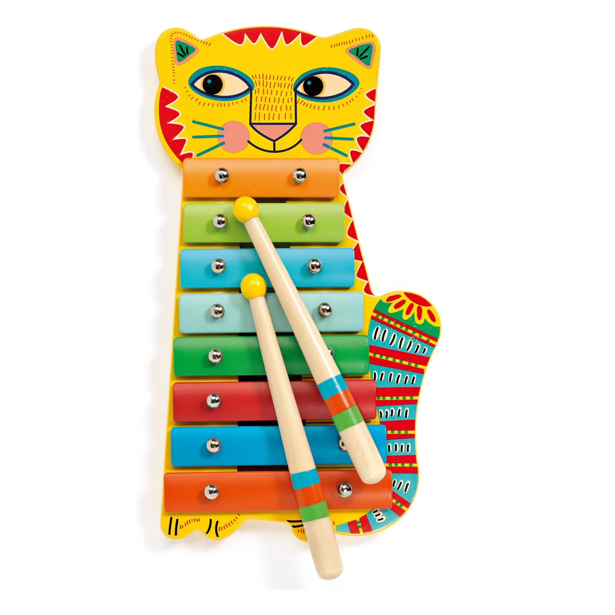 Djeco Multicoloured Xylophone Chat