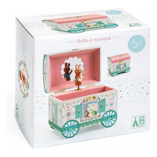 Boîte à bijoux Roulotte enchantée | Vieux Rose