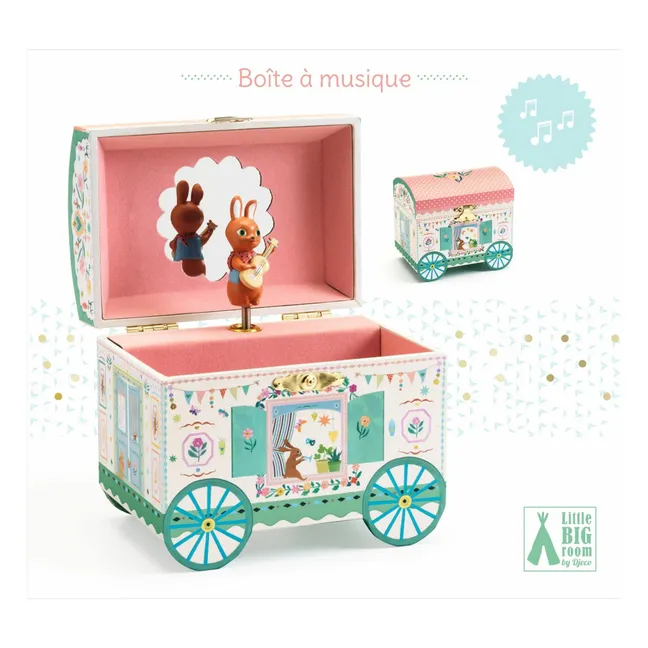 Boîte à bijoux Roulotte enchantée | Vieux Rose