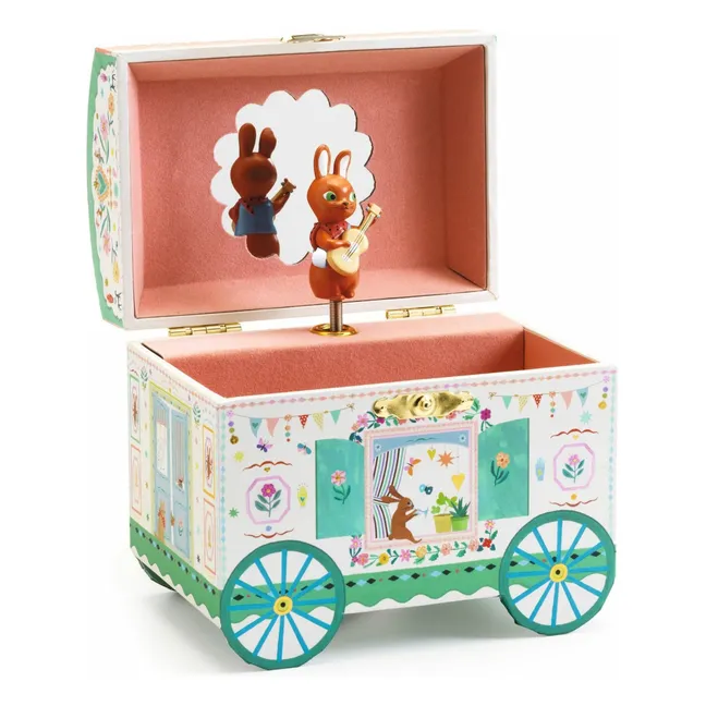 Boîte à bijoux Roulotte enchantée | Vieux Rose