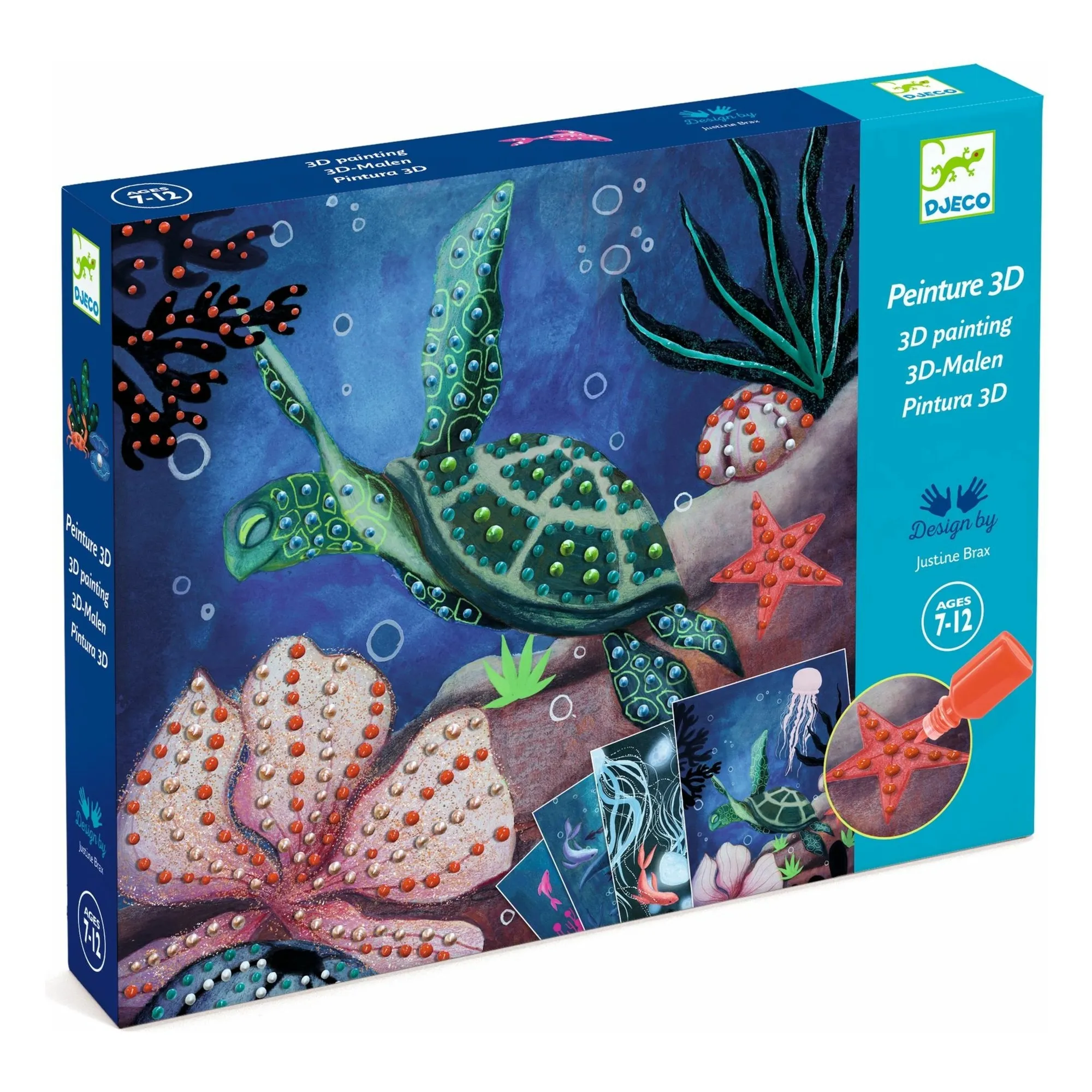 Djeco Multicoloured Abysses 3D Painting Set