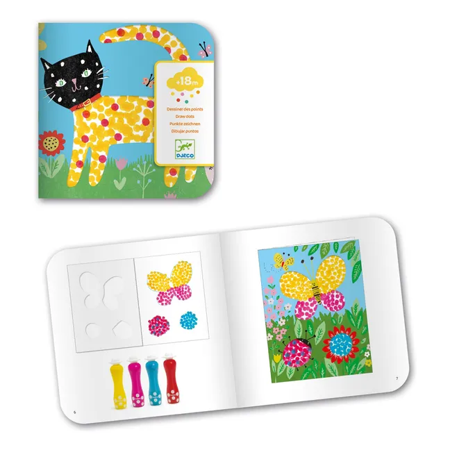 Coffret de peintures A petits points