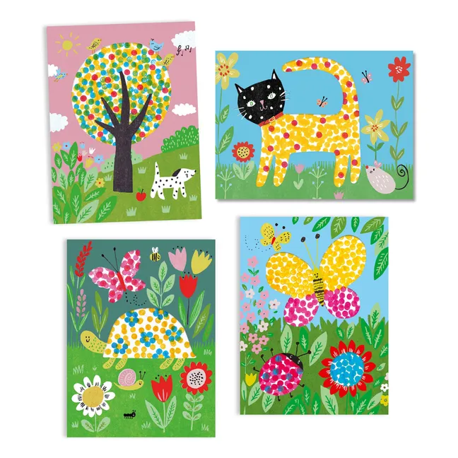 Coffret de peintures A petits points