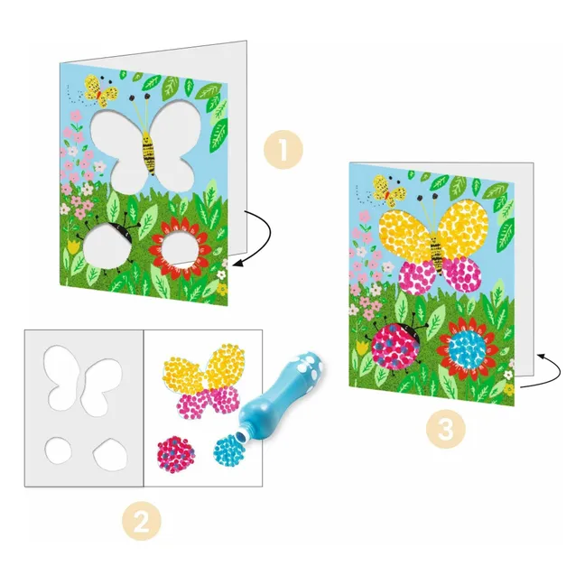 Coffret de peintures A petits points