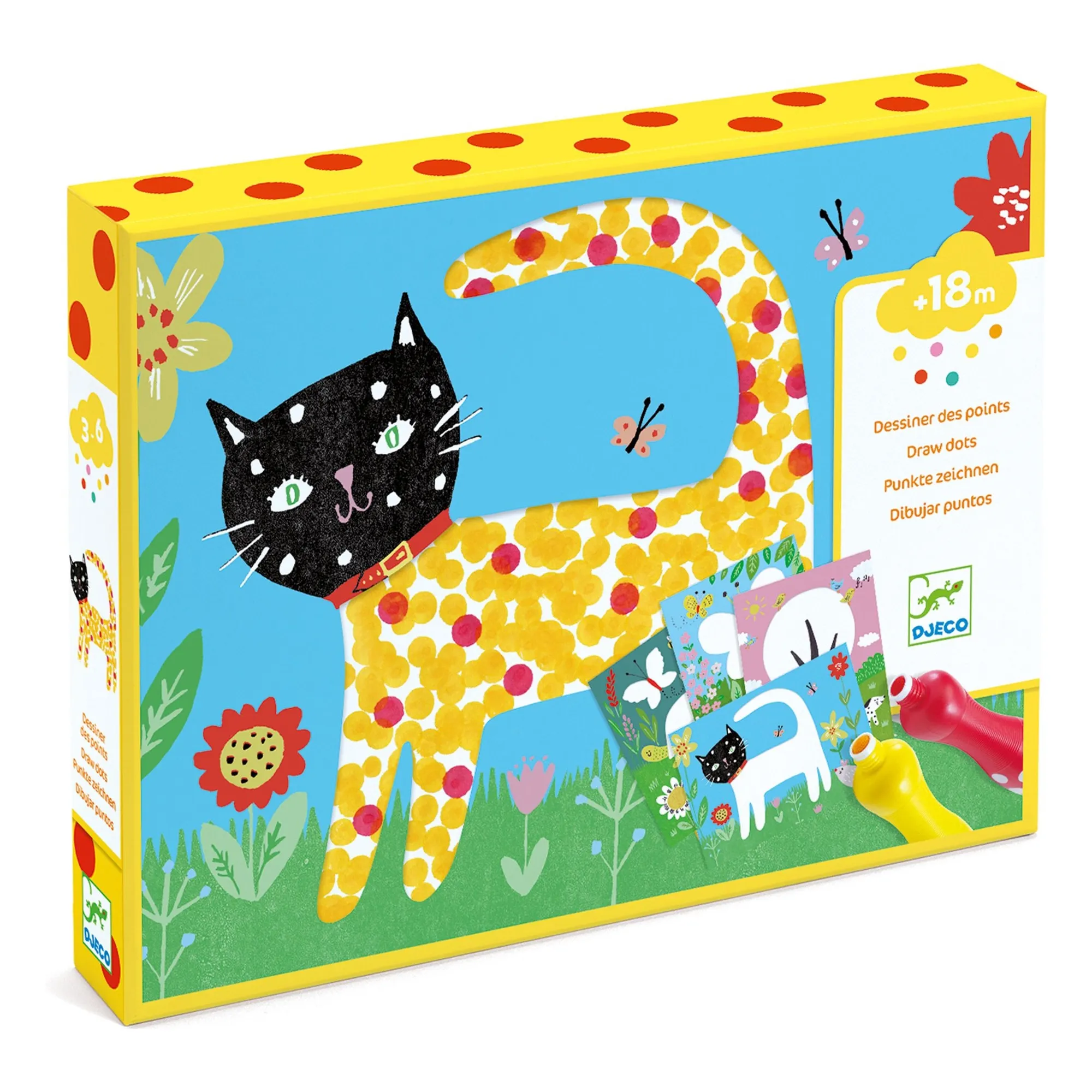 Djeco Multicoloured A Petits Points Paint Set