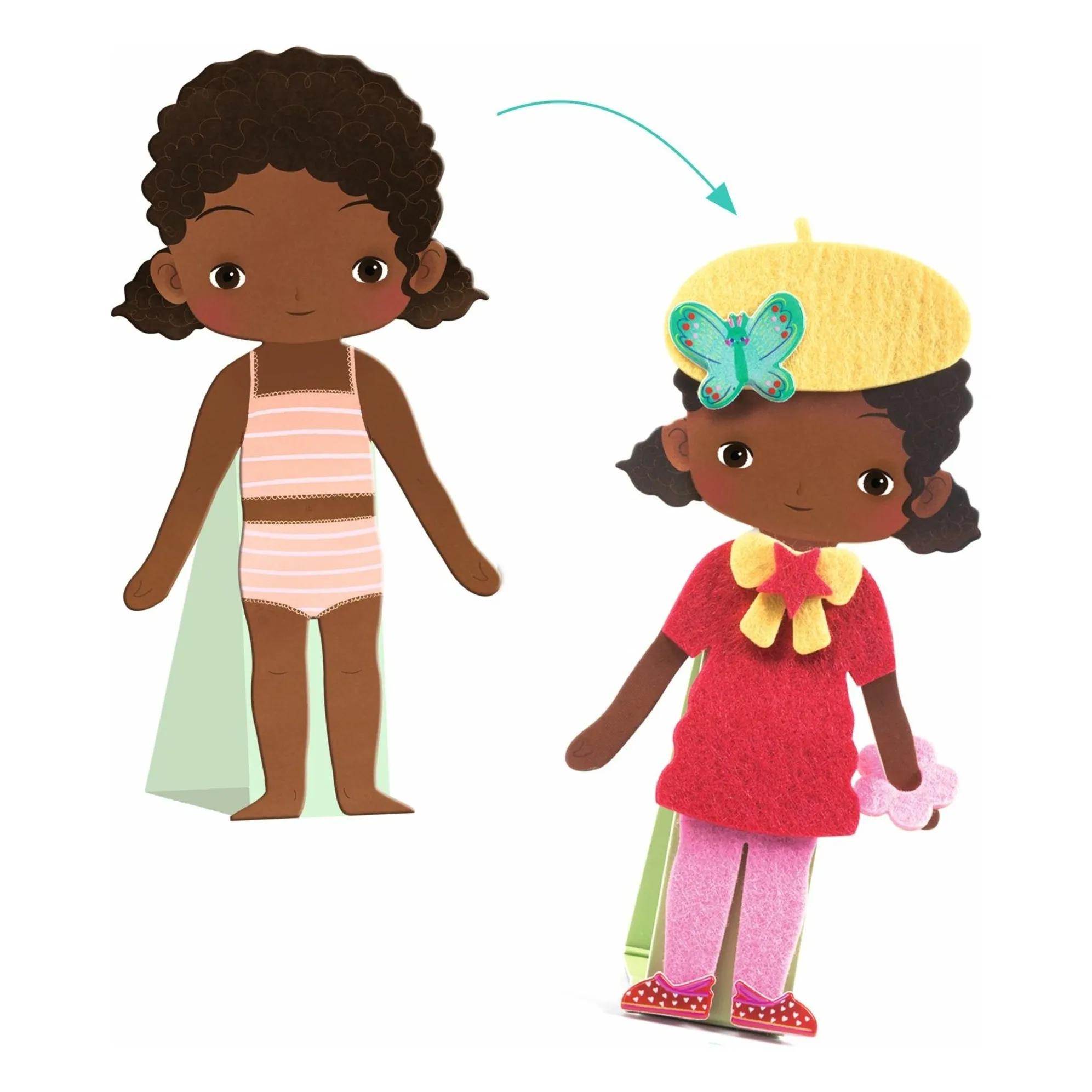 Personnages à habiller en feutrine- Image produit n°1