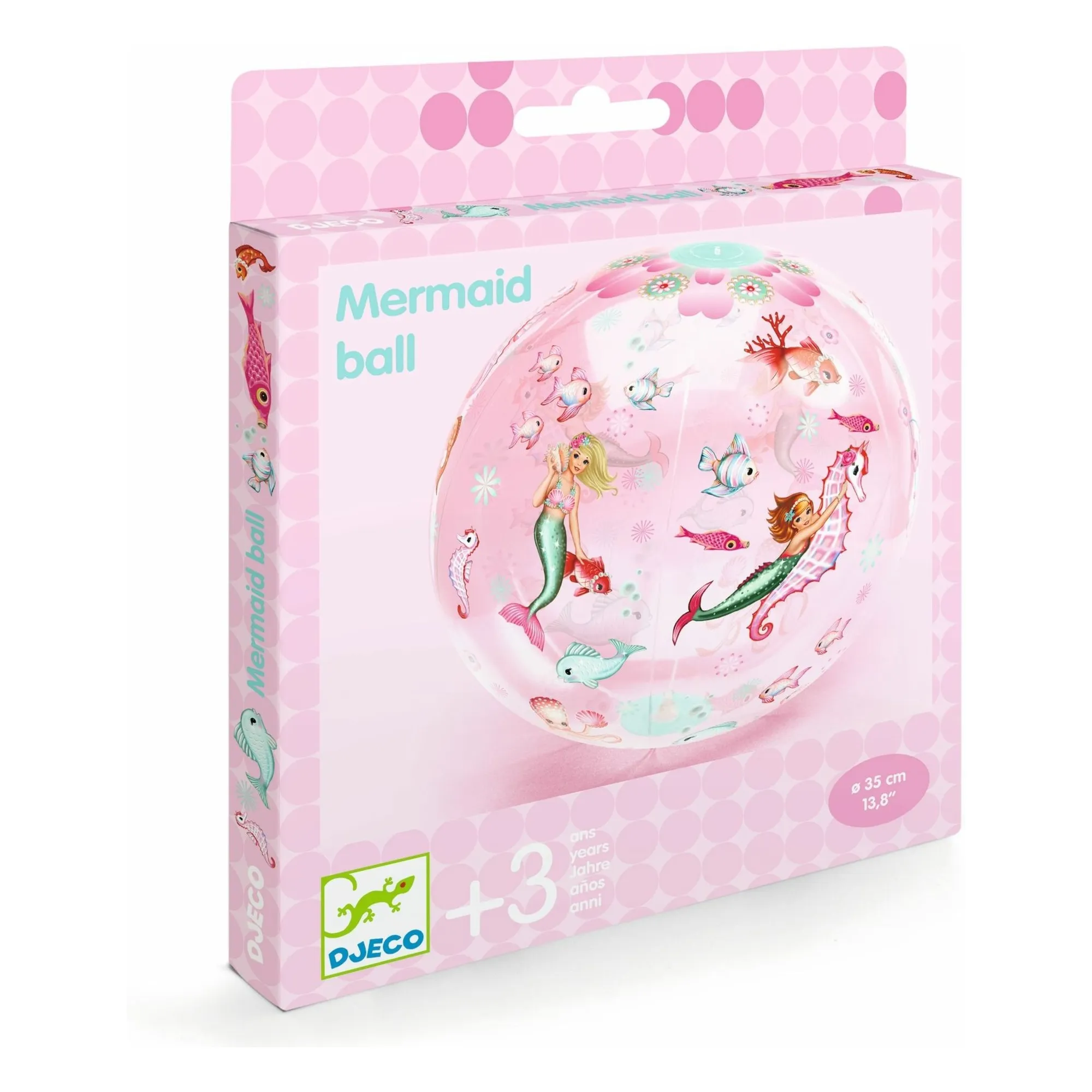 Djeco Pink Mermaid Inflatable Balloon