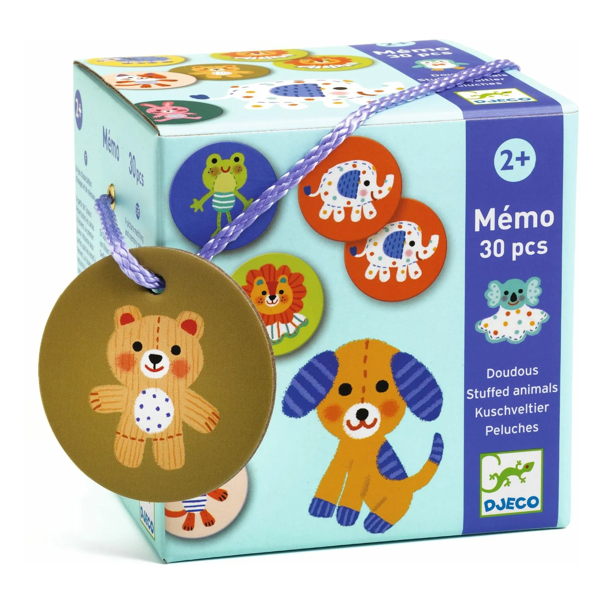 Djeco Multicoloured Doudous Memory Game