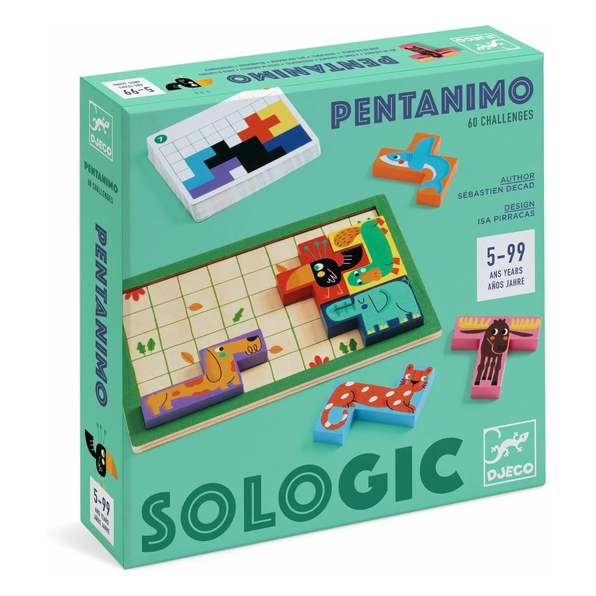 Djeco Multicoloured Pentanimo Game