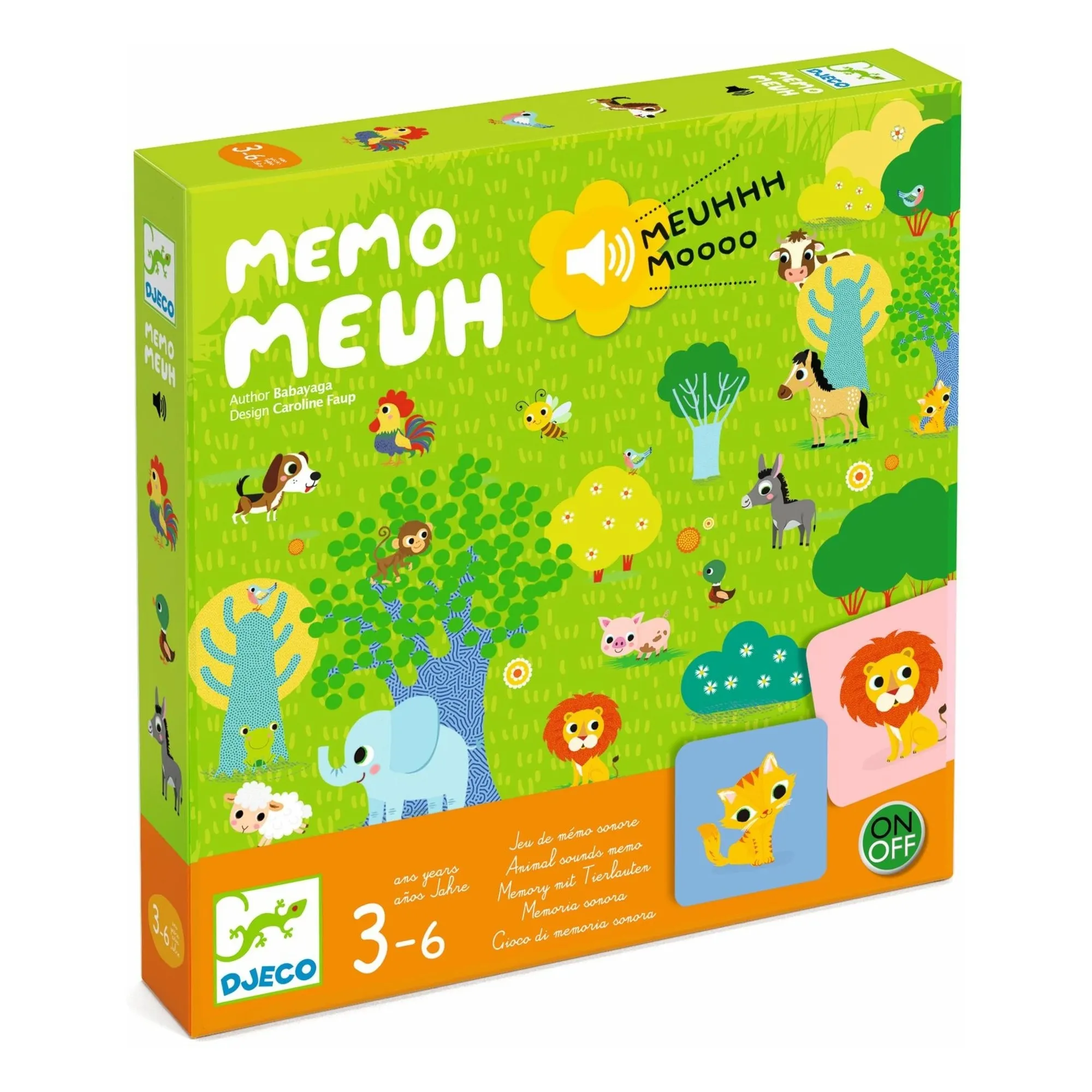 Djeco Multicoloured Moo Memory Game
