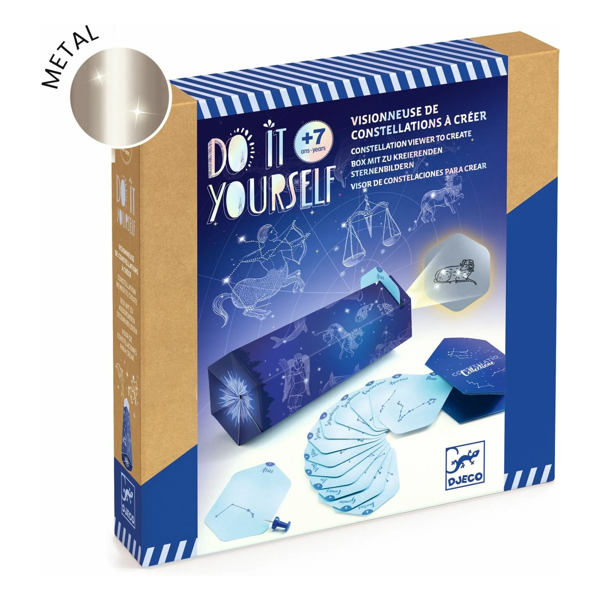 Djeco Multicoloured Diy Kit - Constellation Viewer To Create