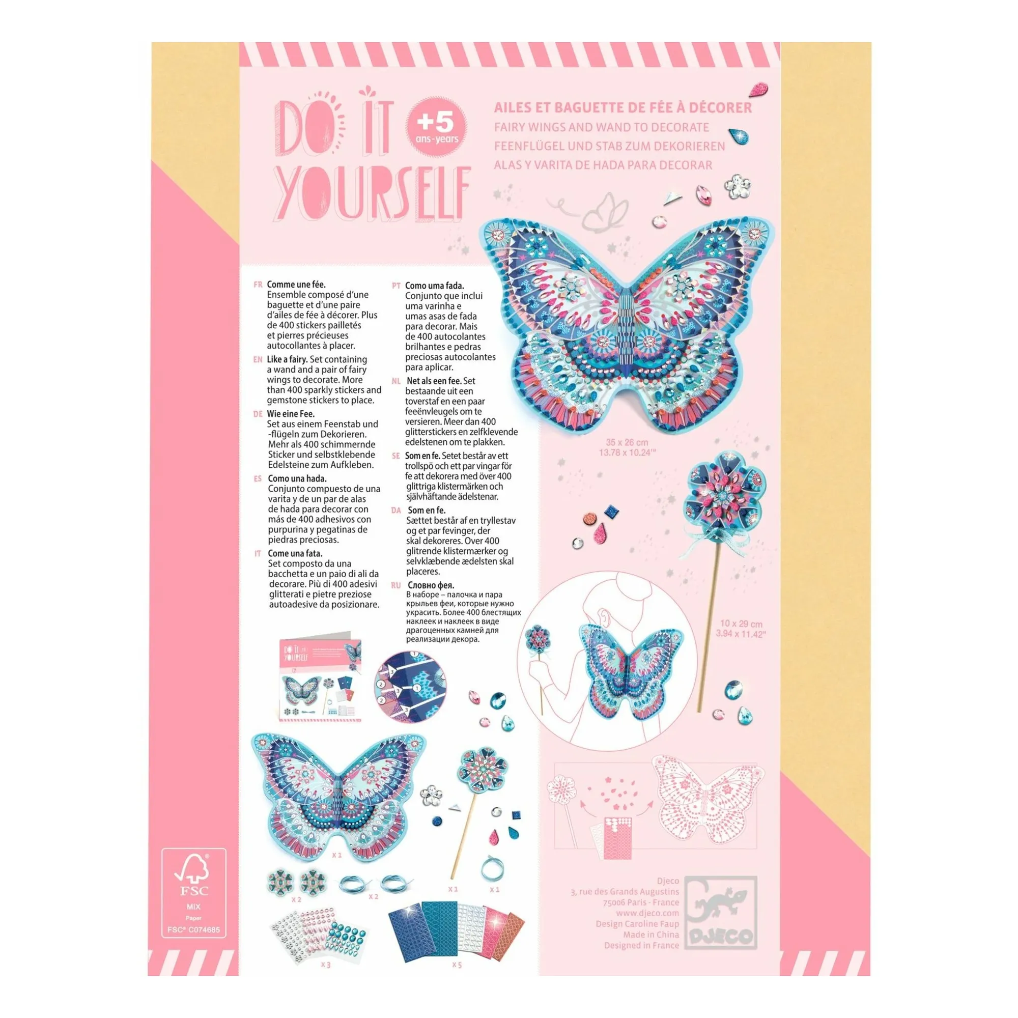 Kit DIY - Déguisement de fée à décorer- Image produit n°6