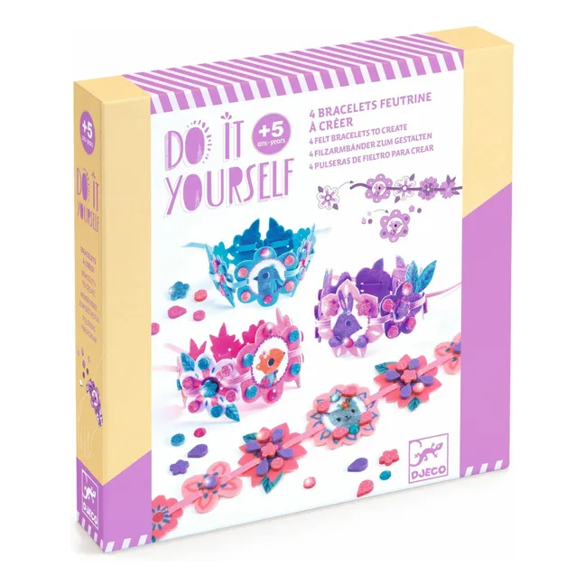 Kit fai da te - Braccialetti di feltro da creare