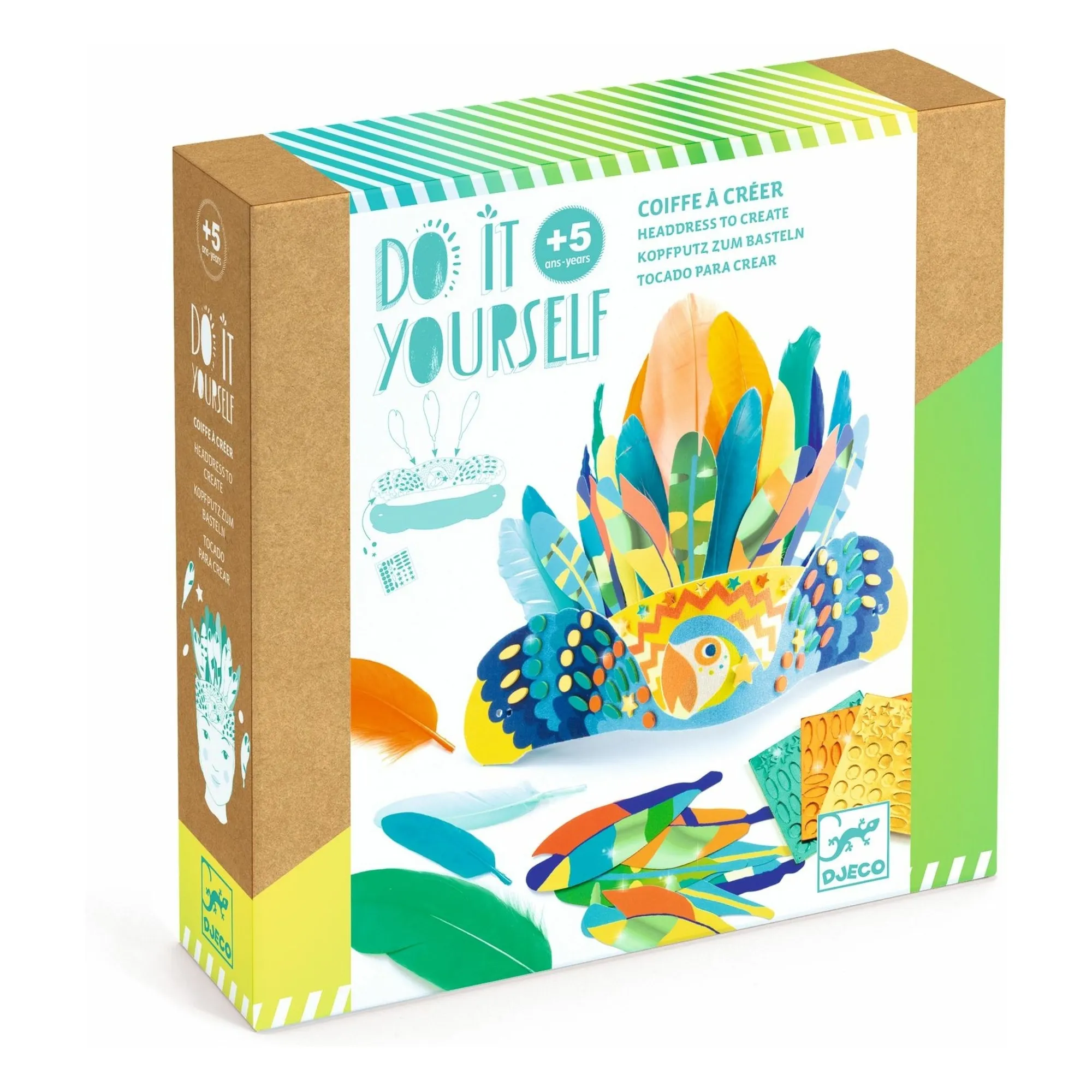 Djeco Multicoloured Diy Kit - Headdress To Create