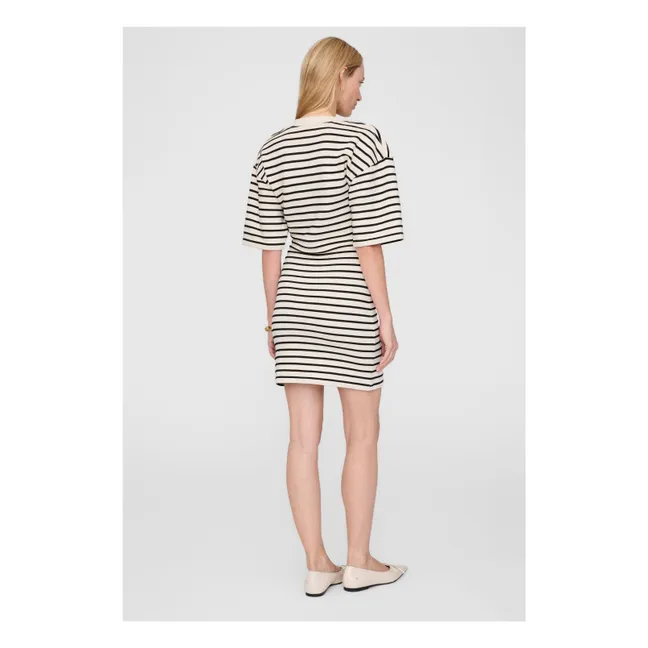 Robe Mona Rayée | Noir