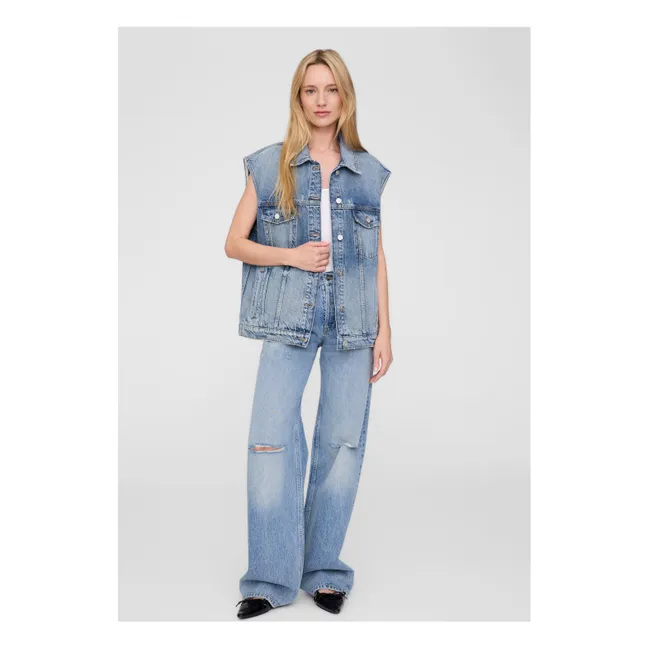Rory Sleeveless Jacket | Denim