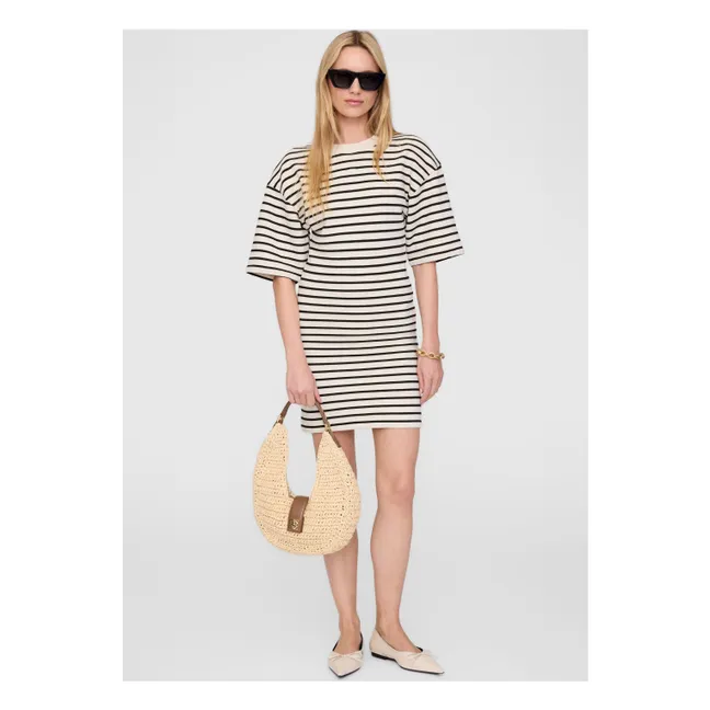 Mona Striped Dress | Black