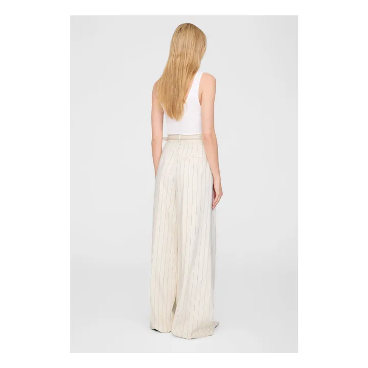 Pantalon Lou Rayé | Crème- Image produit n°2