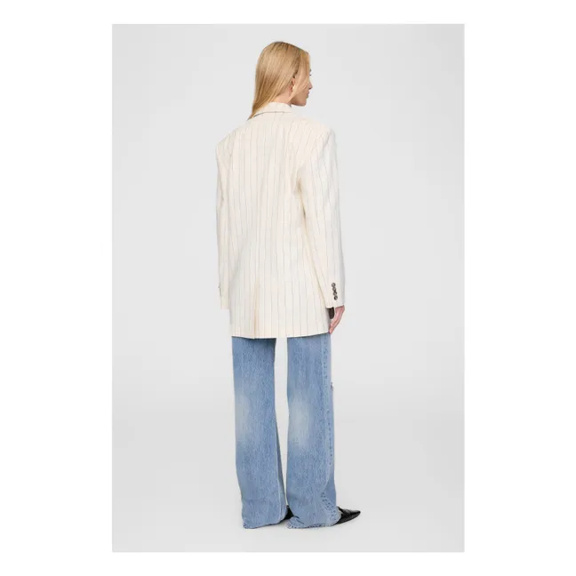 Veste Sara Rayée | Crème