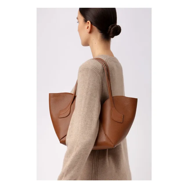 Bolso Sepal S Piel granulada | Caramelo
