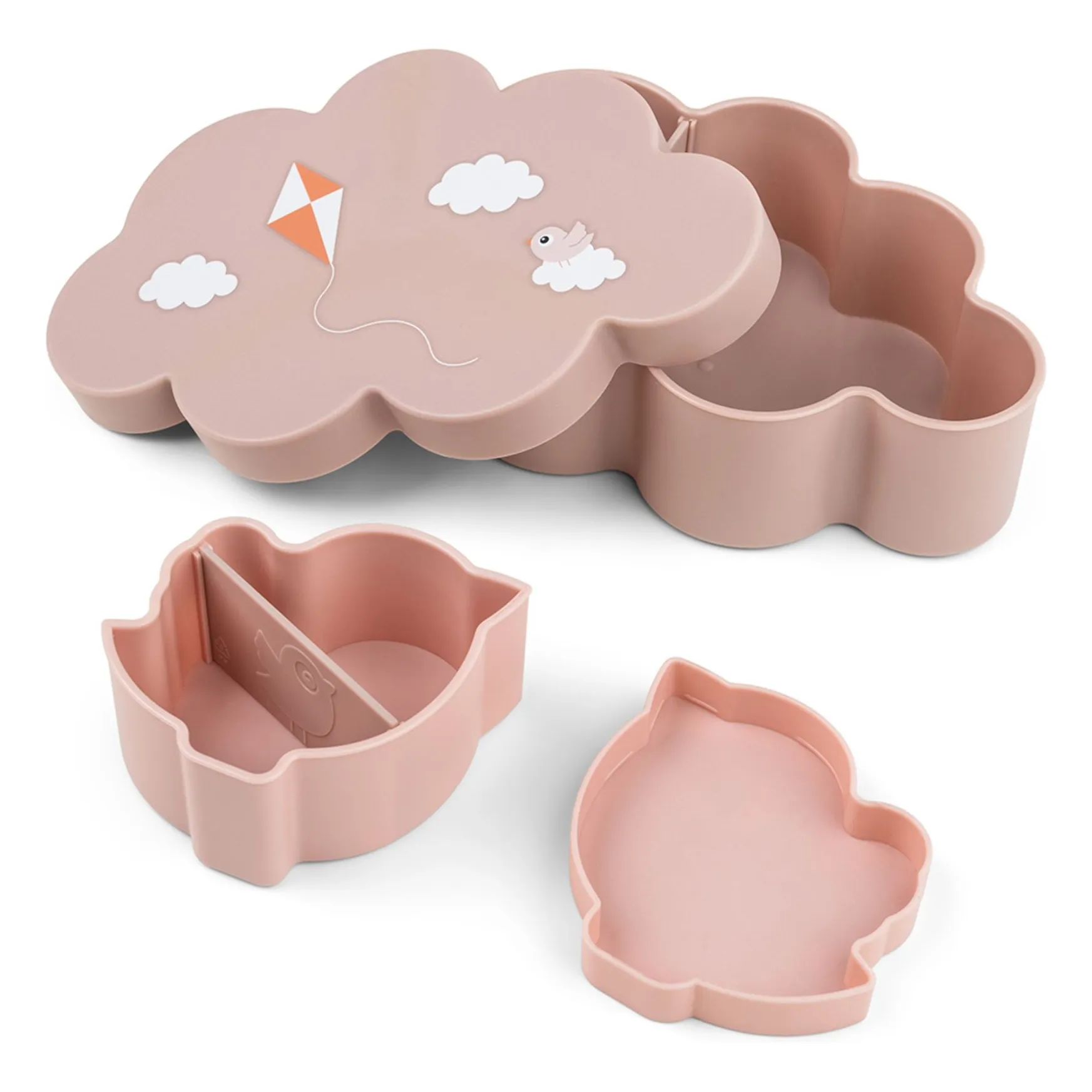 Boîte à repas et sa gourde | Rose- Image produit n°1