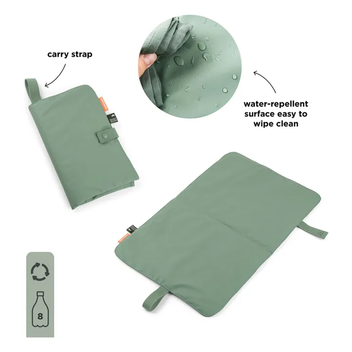 Waterproof travel changing mat | Green- Product image n°4