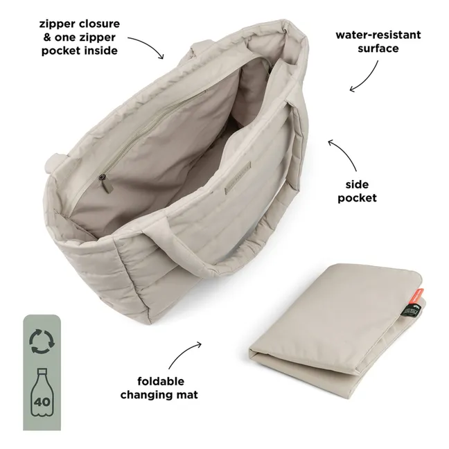 Sac à langer matelassé | Sable
