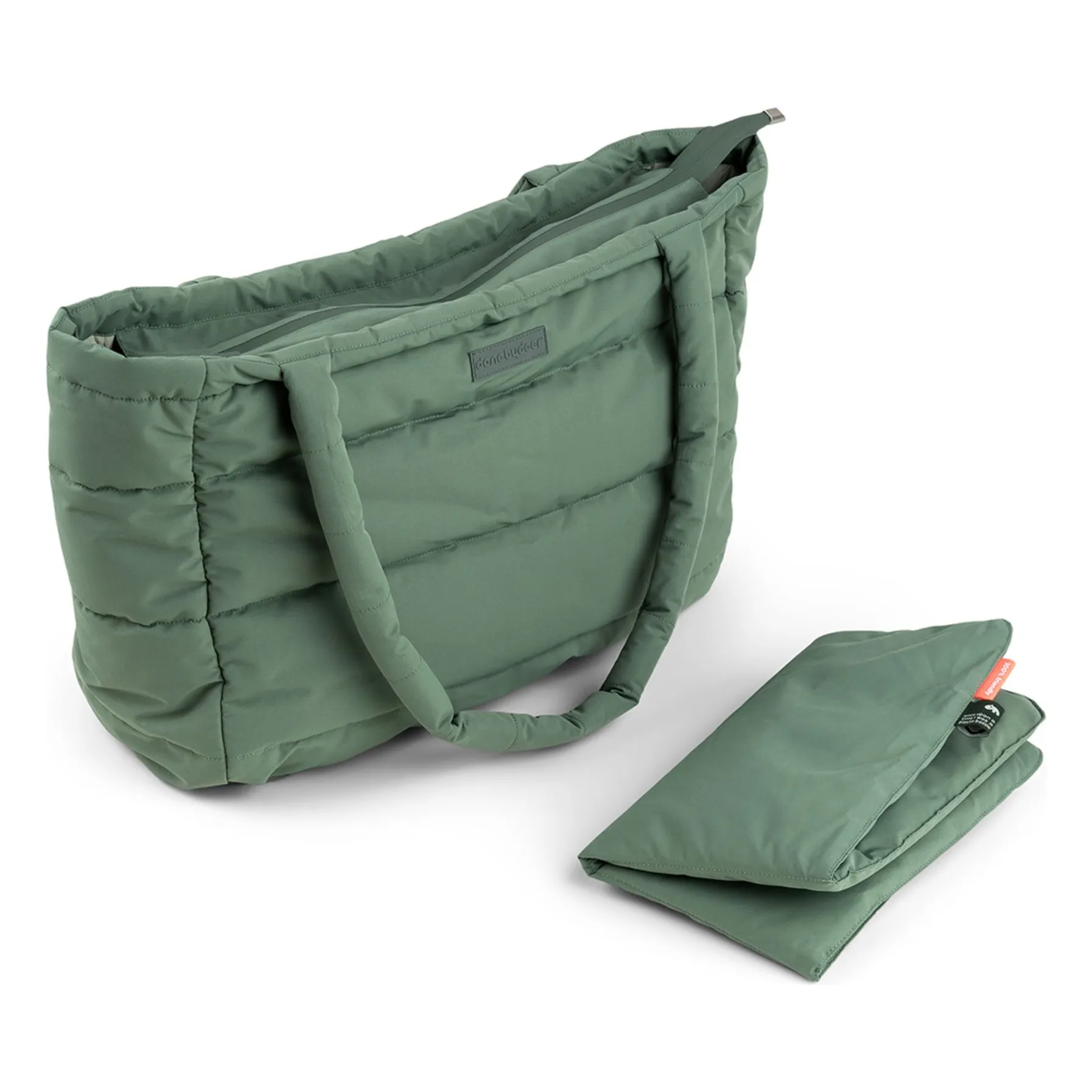 Done By Deer Green Quilted Changing Bag