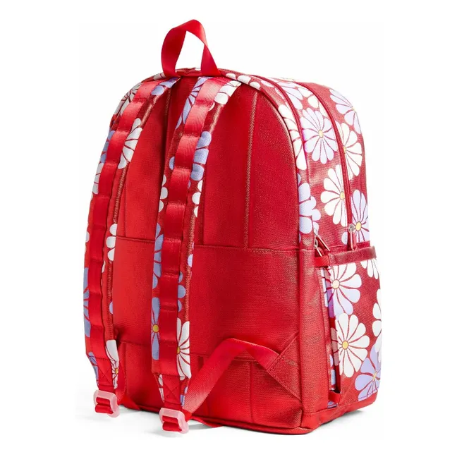 Kane Rucksack Zwei Taschen Ruby Floral | Korallenfarben