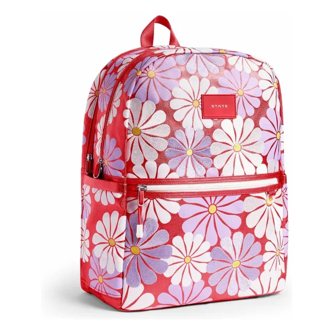 Kane Rucksack Zwei Taschen Ruby Floral | Korallenfarben