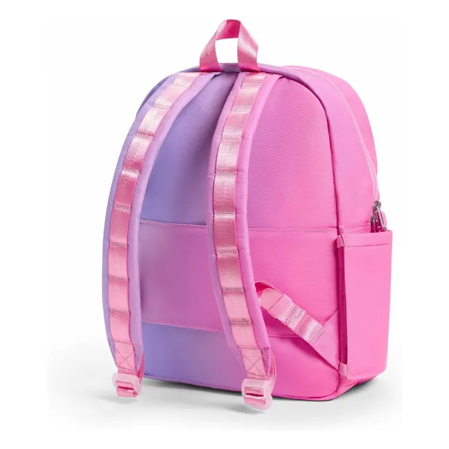 Kane Ombre Fuzzy Hearts Backpack | Pink
