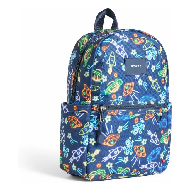 Kane Mini Neon Space Backpack | Navy blue