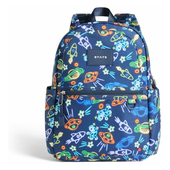 Kane Mini Neon Space Backpack | Navy blue