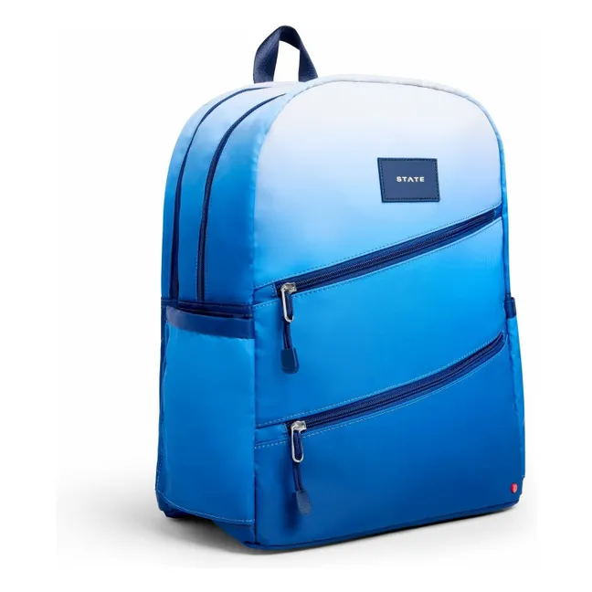 Kane Backpack Two Pockets Diagonal Zippers | Navy blue