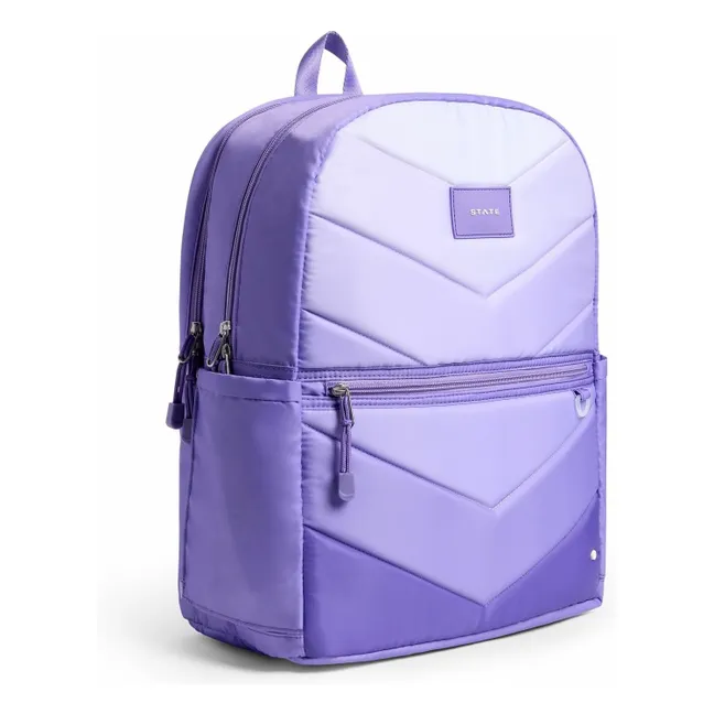 Kane Two Pockets Backpack Lilac Chevron | Lilac