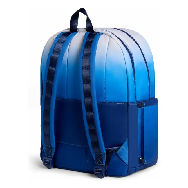 Kane Two Pockets Backpack Blue Gradient  | Blue