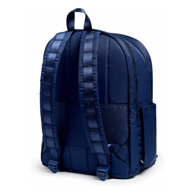 Kane Two Pockets Backpack Blue Chevron | Blue