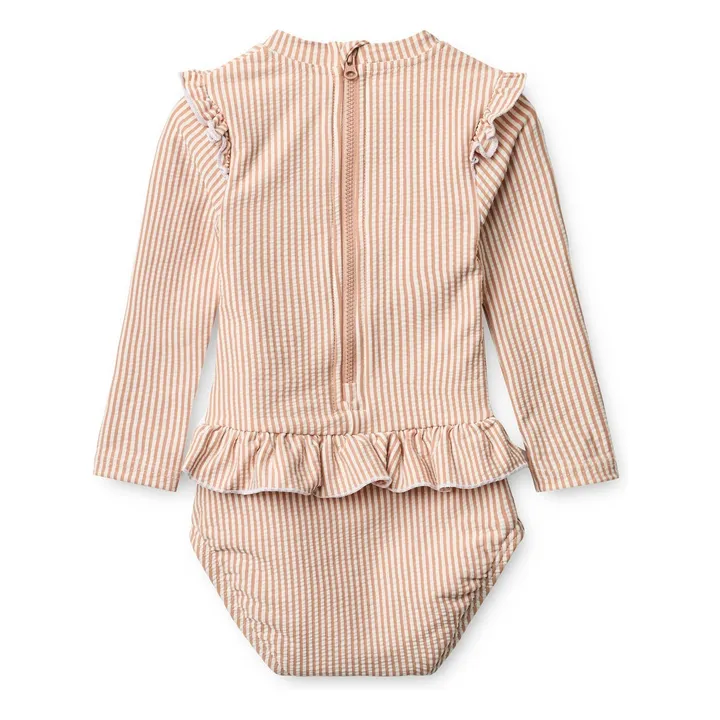 Maillot de Bain Sille Seersucker | Abricot- Image produit n°1