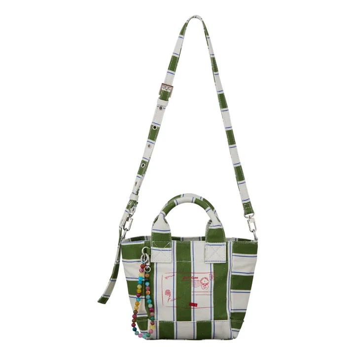 Bolso de rayas Gabby | Verde- Imagen del producto n°0