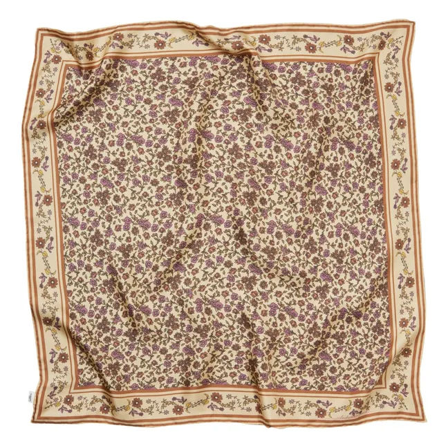 Foulard Florisima Sia Soie | Beige