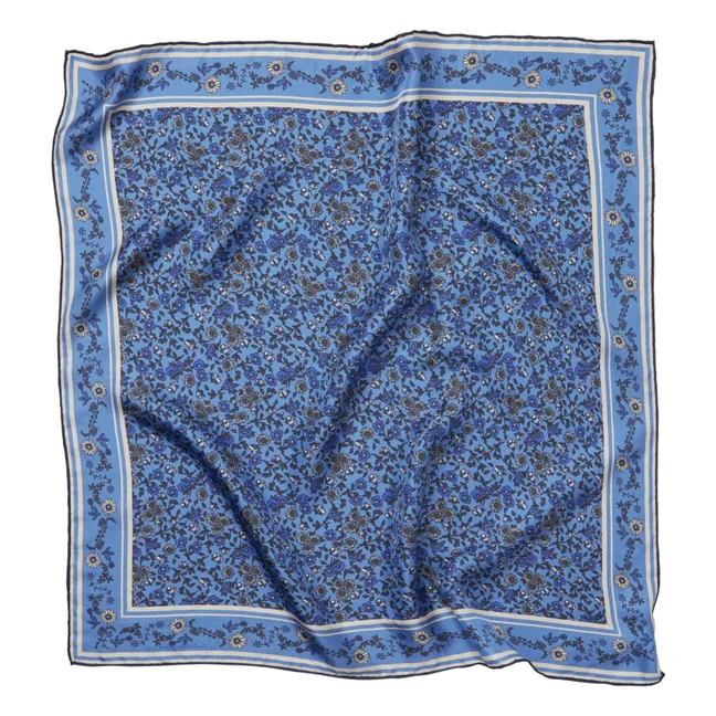 Foulard Florisima Sia Soie | Bleu