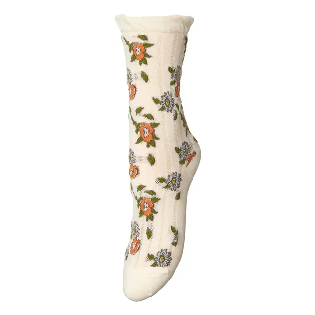 Chaussettes Florisima Cotta | Ecru