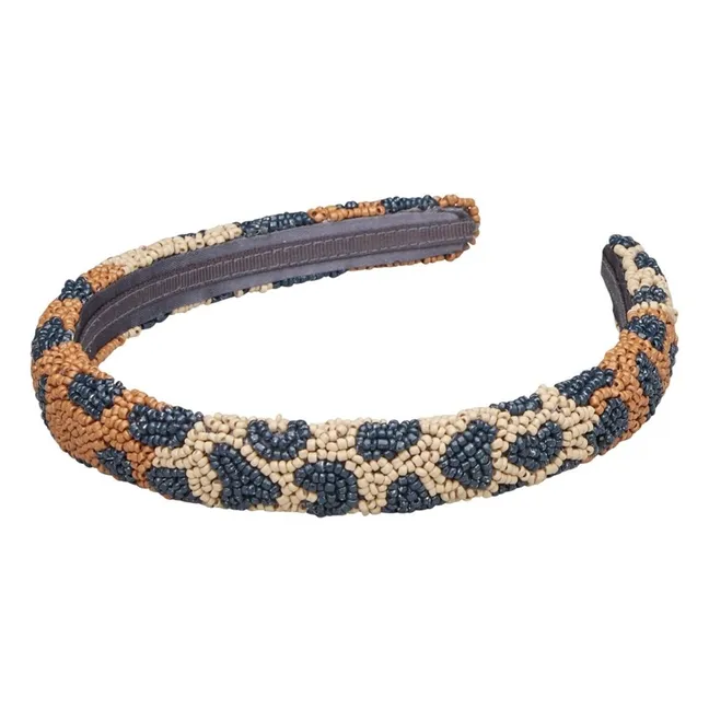 Serre-tête Leopa Perlé | Marron