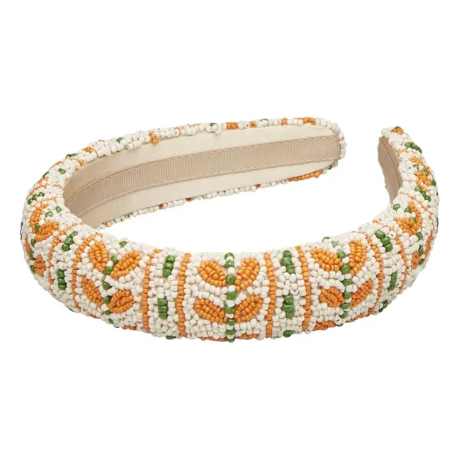 Diadema Pilowa Midi Perlé | Blanco