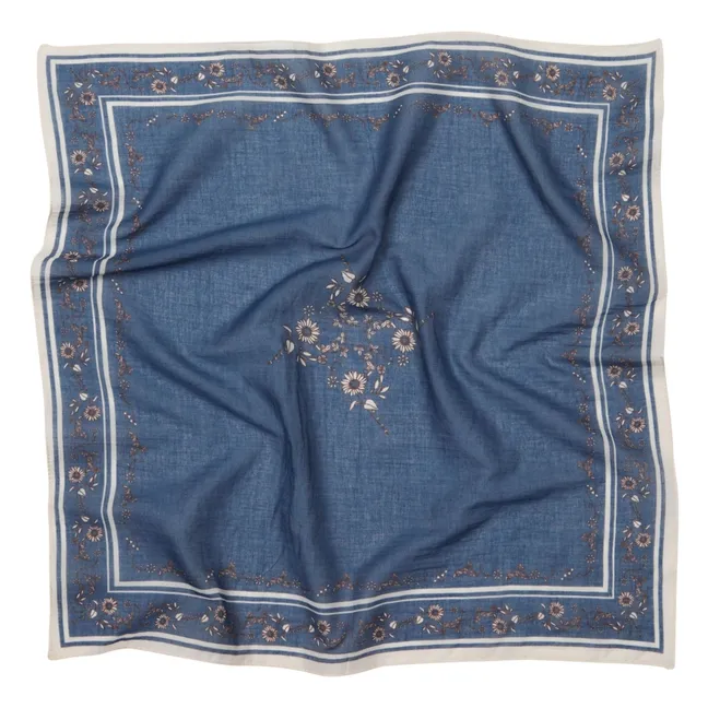Foulard Suniflora Cotta | Bleu