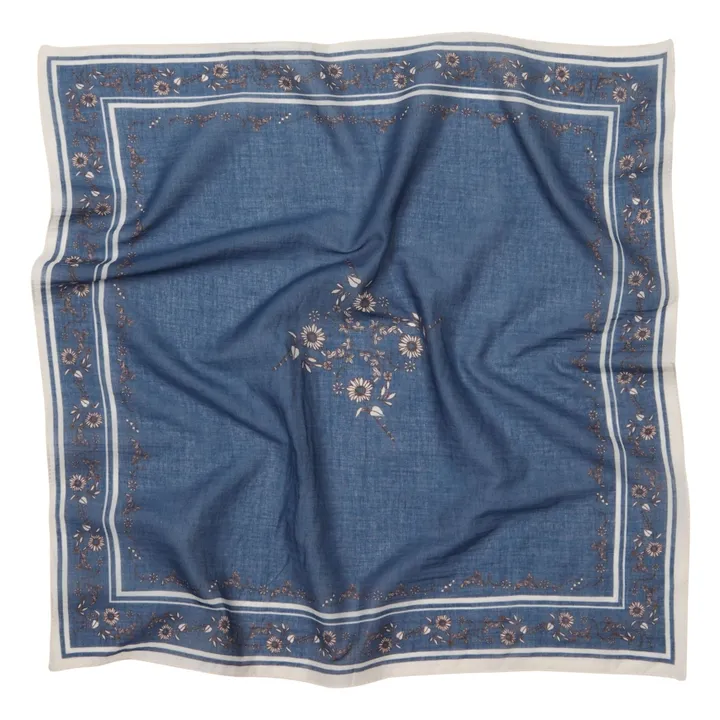 Foulard Suniflora Cotta | Bleu- Image produit n°0
