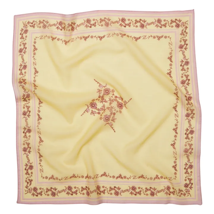 Foulard Suniflora Cotta | Jaune pâle- Image produit n°0